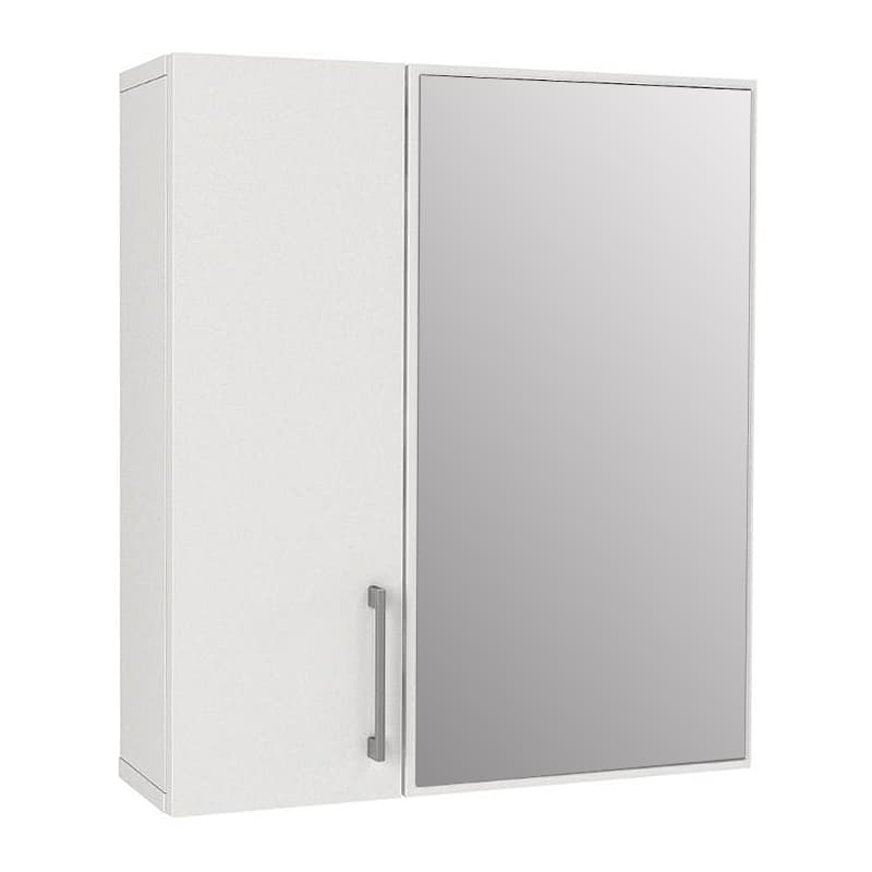 Καθρέπτης μπάνιου Ditto Μegapap χρώμα λευκό 59,6x16,4x64,8εκ.